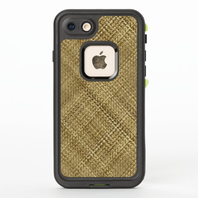 Coque LifeProof Pour iPhone Tan Tight Weave Baskee (Dos)