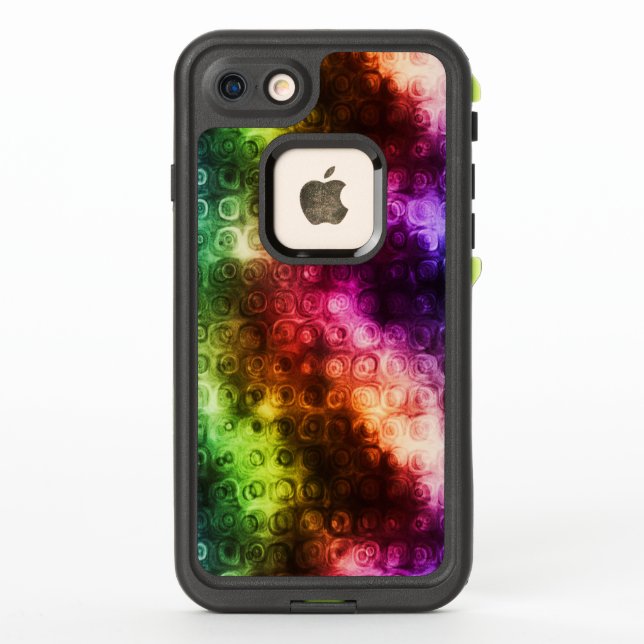 Coque LifeProof Pour iPhone Texture arc-en-ciel (Dos)