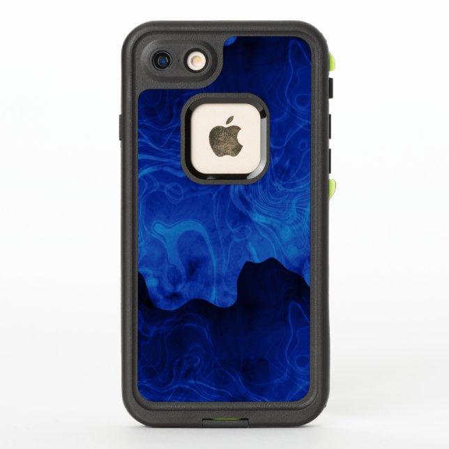 Coque LifeProof Pour iPhone Tons de fumée bleue (Dos)