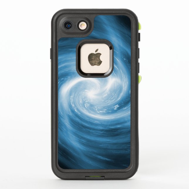 Coque LifeProof Pour iPhone Tourbillon bleu doux (Dos)