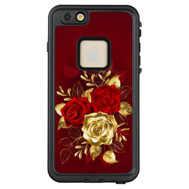 Coque LifeProof Pour iPhone Trois Roses de bijoux (Dos)