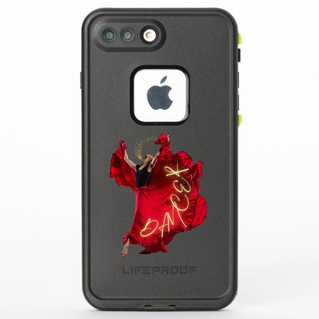 Coque LifeProof Pour iPhone Une femme dansant en robe rouge (Dos)