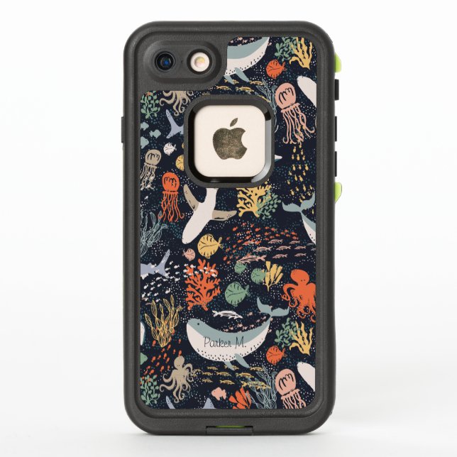 Coque LifeProof Pour iPhone Vie marine (Dos)