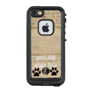 Coque LifeProof FRÄ’ Pour iPhone SE/5/5s Your Dog Photo n Paws 1860 Document juridique drôl