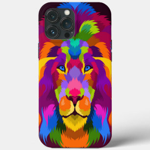 Coque Lion coloré-coque iphone Mate