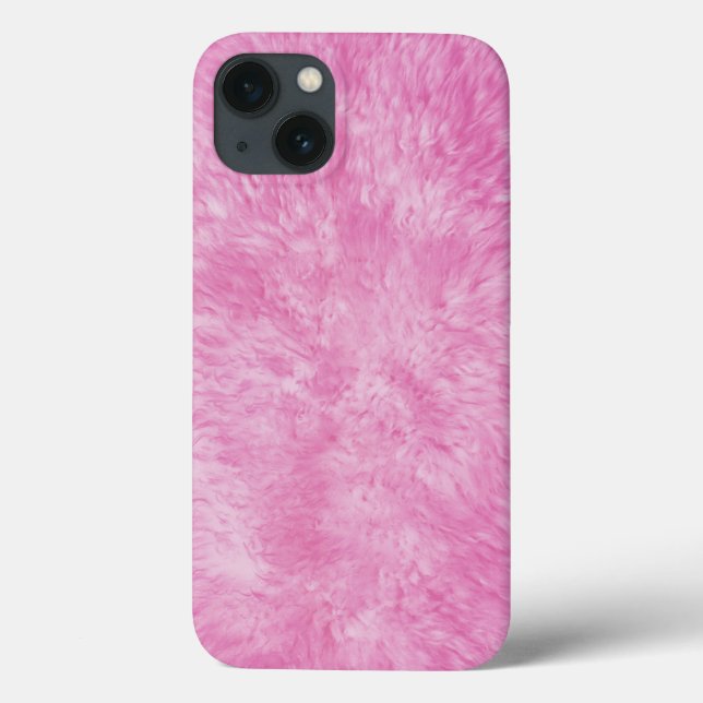 Coque-Mate coque iphone de fourrure rose (Verso)