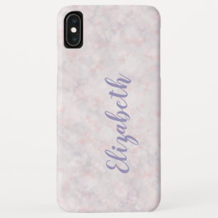 Coque-Mate de Bokeh rose clair iPhone XS Coque max