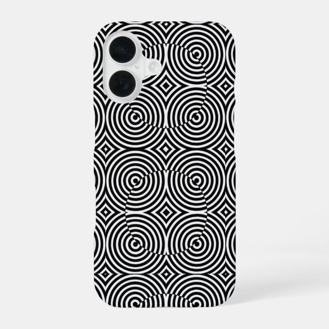 Coque-Mate d'écran hypnotique iPhone 16 Coque (Verso)