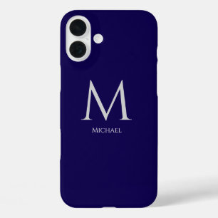 Coque-Mate simple et moderne Monogramme coque ipho
