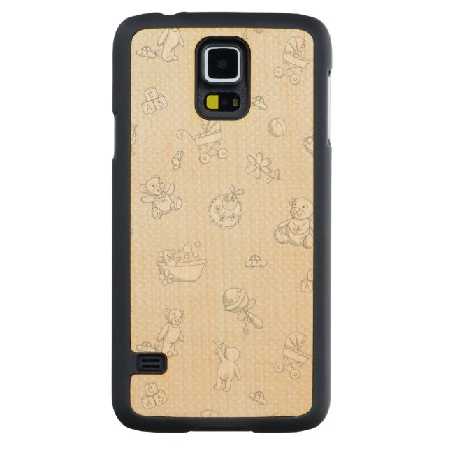 Coque Mince En Érable Galaxy S5 Arrière - plan de bébé (Dos)