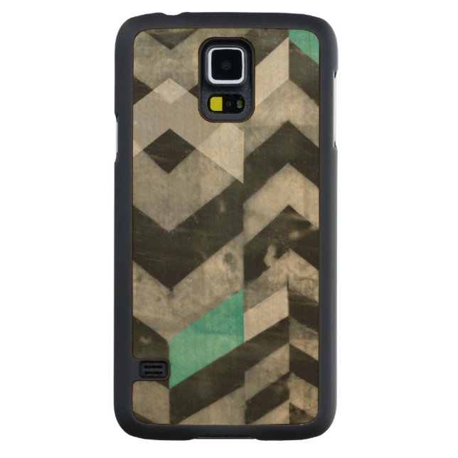 Coque Mince En Érable Galaxy S5 Exclusion Chevron II (Dos)