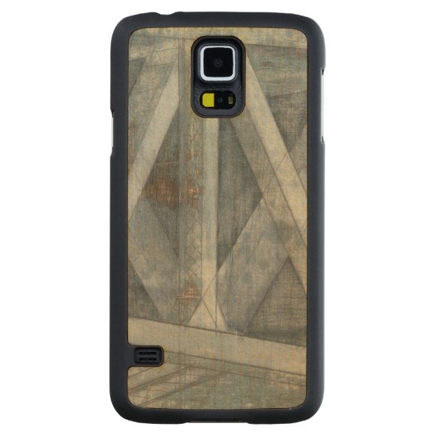 Coque Mince En Érable Galaxy S5 Structure industrielle | Pont (Dos)