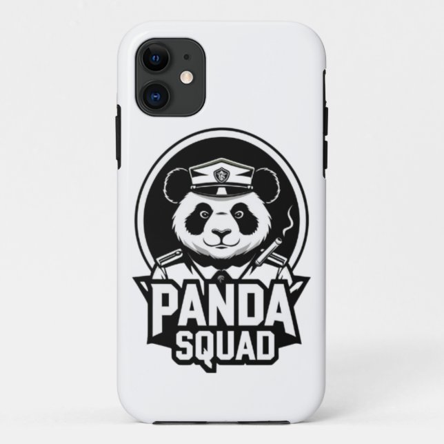 Coque mobile Panda Squad (Dos)