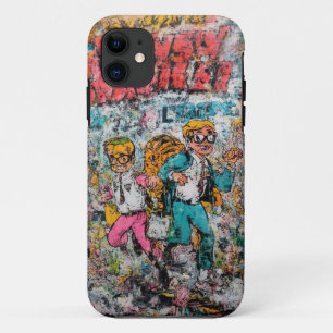 Coque mobile Retro Comic Adventure