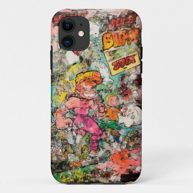 Coque mobile Retro Comic Hero (Dos)