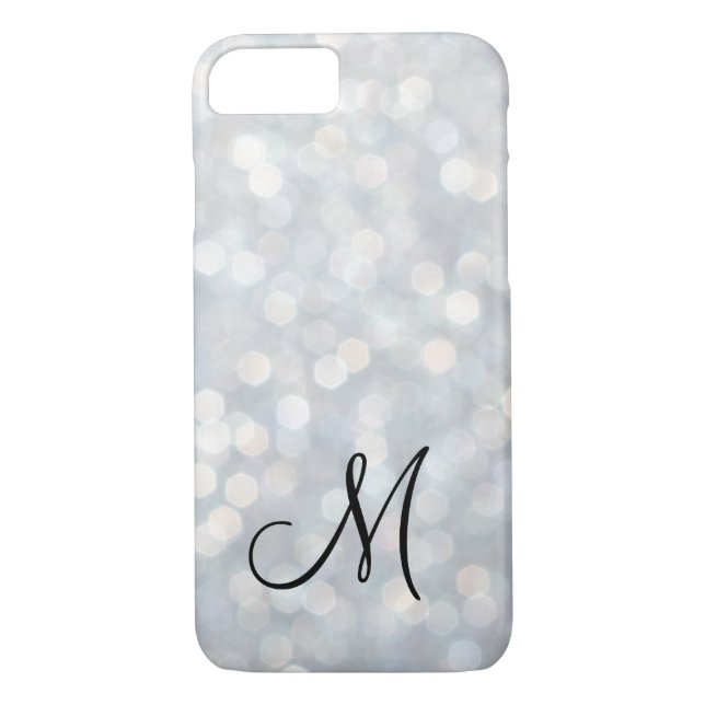 Coque Monogrammed Silver iPhone 7 (Dos)