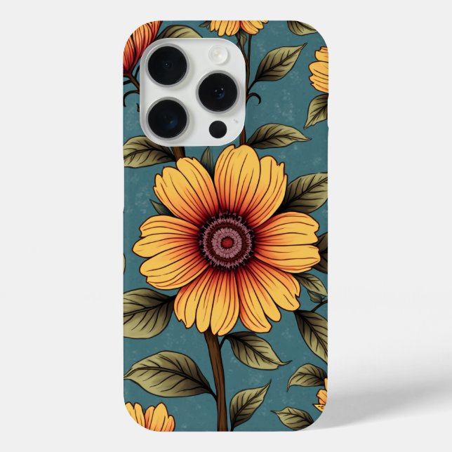 Coque Motif de tournesol radiant (Verso)