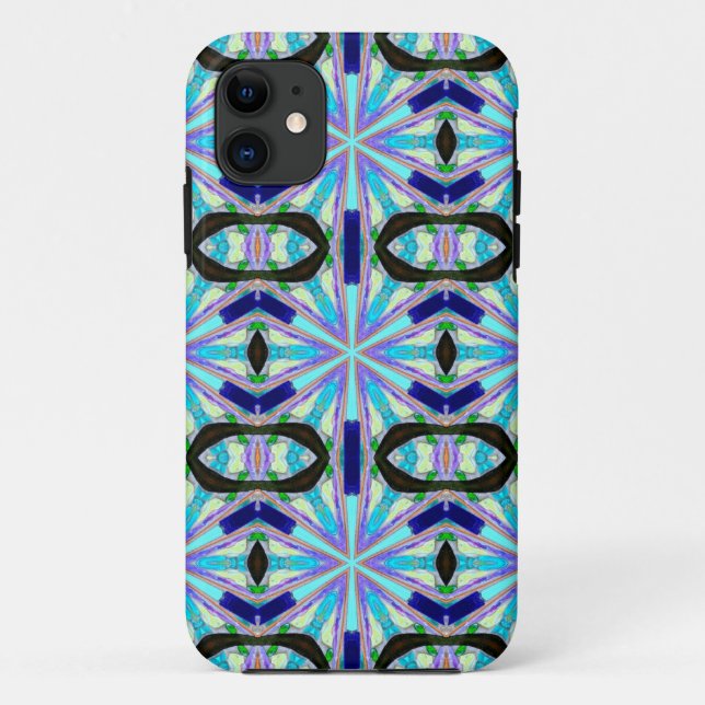 coque motif trois étoiles bleu (Dos)