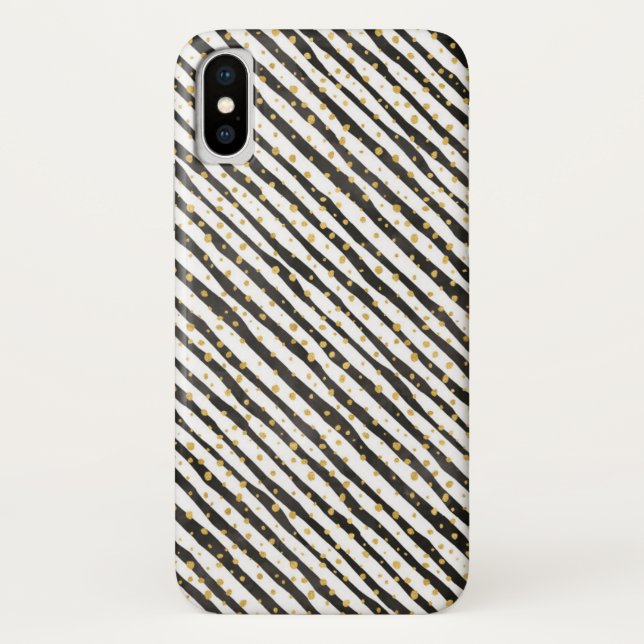 Coque noir blanc-mat à peine il y a iPhone X Coque (Dos)