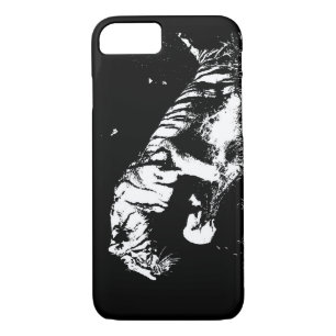 Coque noir et blanc Tiger iPhone 7