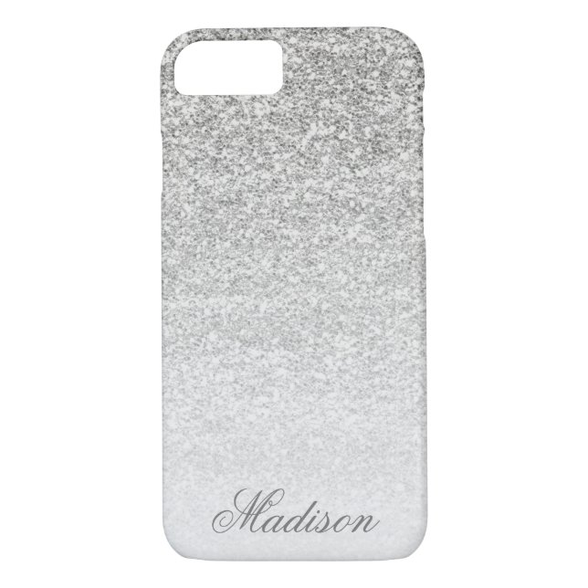 Coque Ombre Silver Parties scintillant iPhone 7 (Dos)