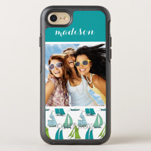 Coque Otterbox Symmetry Pour iPhone 7 Bateaux À Voile Sur Motif   Votre photo et votre n