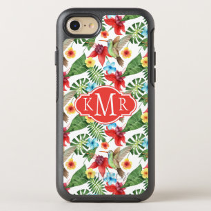 Coque OtterBox Symmetry iPhone 8/7 Colibri tropical   Monogramme