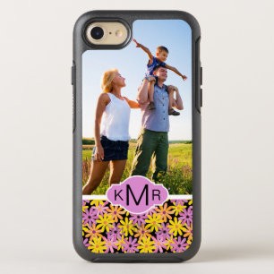 Coque Otterbox Symmetry Pour iPhone 7 Photo & Monogram Gerbera fleurs motif