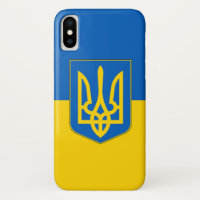 Coque patriotique Iphone X avec drapeau de l'Ukrai