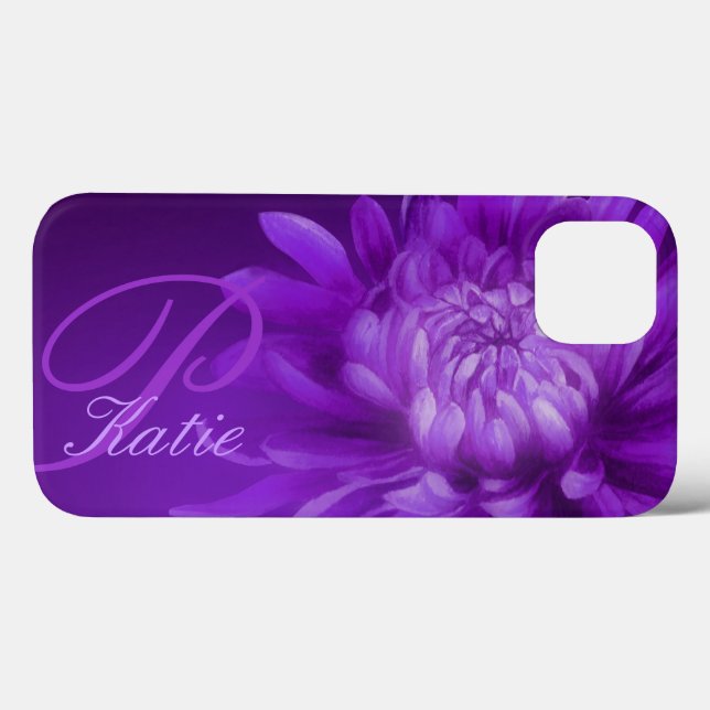 Coque personnalisé Chrysanthemum violet (Verso (horizontal))
