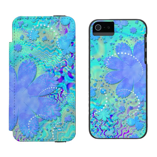 Coque Portefeuille Incipio Pour iPhone 3D Pastel Flower Psychedélic (Côté par côté)