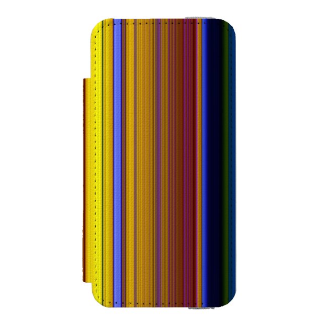 Coque Portefeuille Incipio Pour iPhone Abstract Stripes Design 1 (Folio Devant)