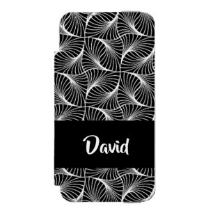 Coque-portefeuille iPhone 5 Incipio Watson™ Abstrait noir et blanc monochrome