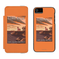 Affiche de Vintage voyage de phare de four à chaux