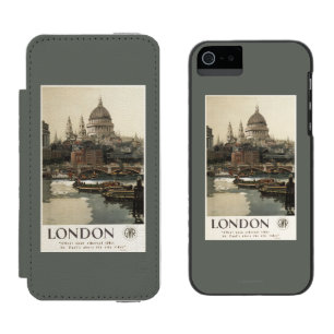 Coque-portefeuille iPhone 5 Incipio Watson™ Affiche de voyage de Great Western St Paul