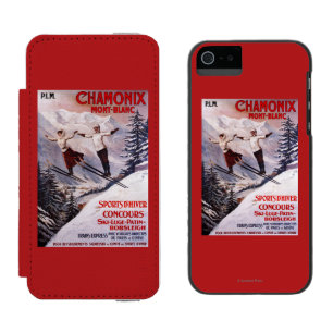 Coque-portefeuille iPhone 5 Incipio Watson™ Affiche promotionnelle de ski