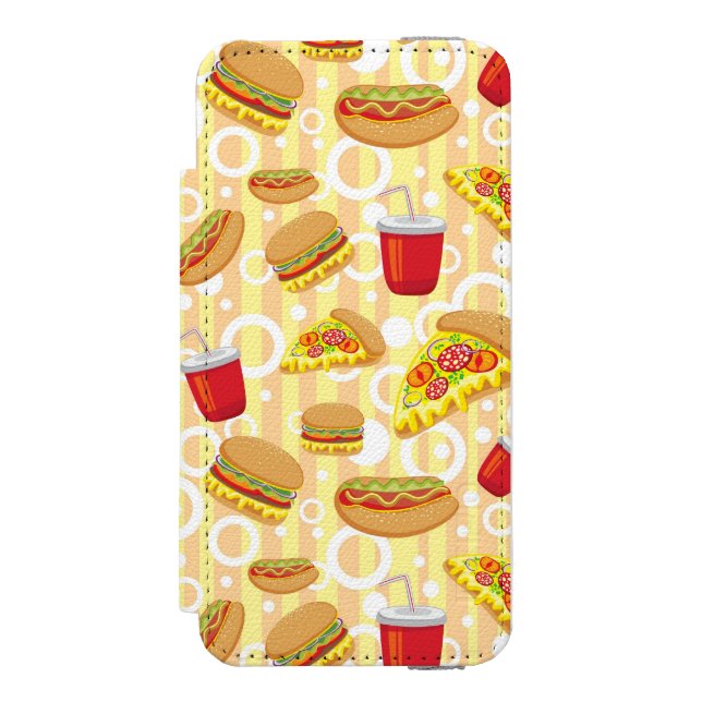 Coque Portefeuille Incipio Pour iPhone Aliments de préparation rapide (Folio Devant)
