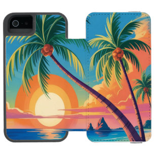 Coque-portefeuille iPhone 5 Incipio Watson™ Ambiance Estivale