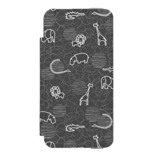 Coque-portefeuille iPhone 5 Incipio Watson™ animaux 5 de safari