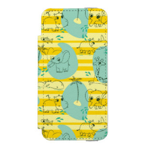 Coque-portefeuille iPhone 5 Incipio Watson™ Animaux mignons jouant avec de l'eau 2