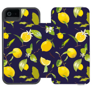 Coque-portefeuille iPhone 5 Incipio Watson™ Aquarelle Citron et Feuilles 10