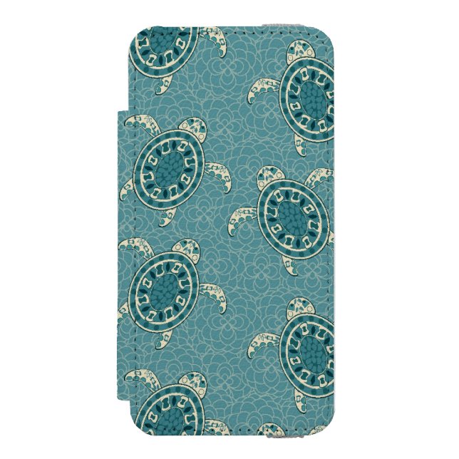 Coque Portefeuille Incipio Pour iPhone arrière - plan de tortues (Folio Devant)