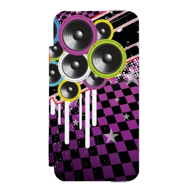 Coque Portefeuille Incipio Pour iPhone Arrière - plan grunge (Folio Devant)