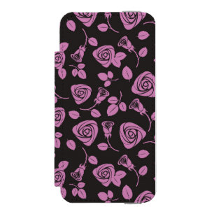 Coque-portefeuille iPhone 5 Incipio Watson™ Arrière - plan rose floral