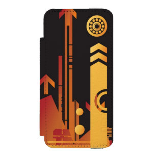 Coque-portefeuille iPhone 5 Incipio Watson™ Arrière - plan tramé technique 2