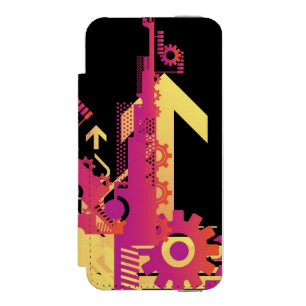 Coque-portefeuille iPhone 5 Incipio Watson™ Arrière - plan tramé technique 7