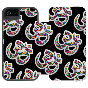 Coque-portefeuille iPhone 5 Incipio Watson™ Art symbolique floral Namaste