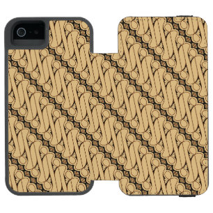 Coque-portefeuille iPhone 5 Incipio Watson™ Batik Parang, motif indonésien, javanais, ethnique