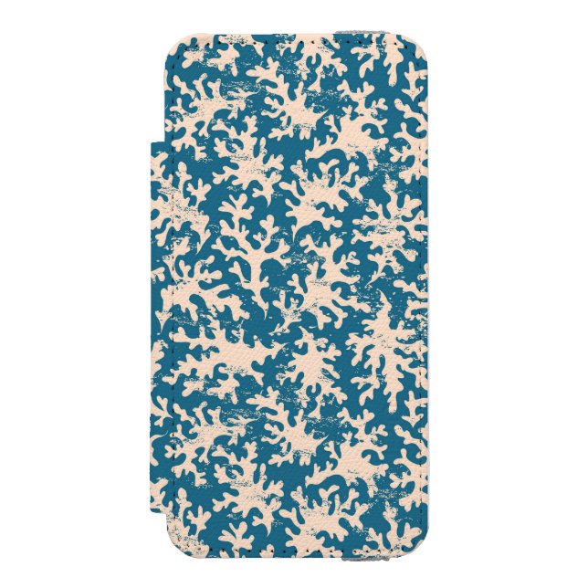 Coque Portefeuille Incipio Pour iPhone Beau motif de corail (Folio Devant)