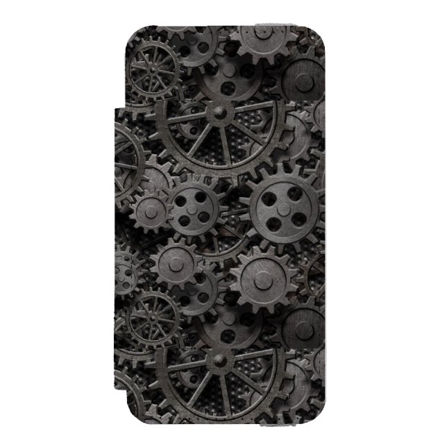 Coque Portefeuille Incipio Pour iPhone Beaucoup de vieilles vitesses en métal ou pièces (Folio Devant)